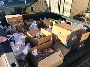 Truck Bed Full of Donation Items